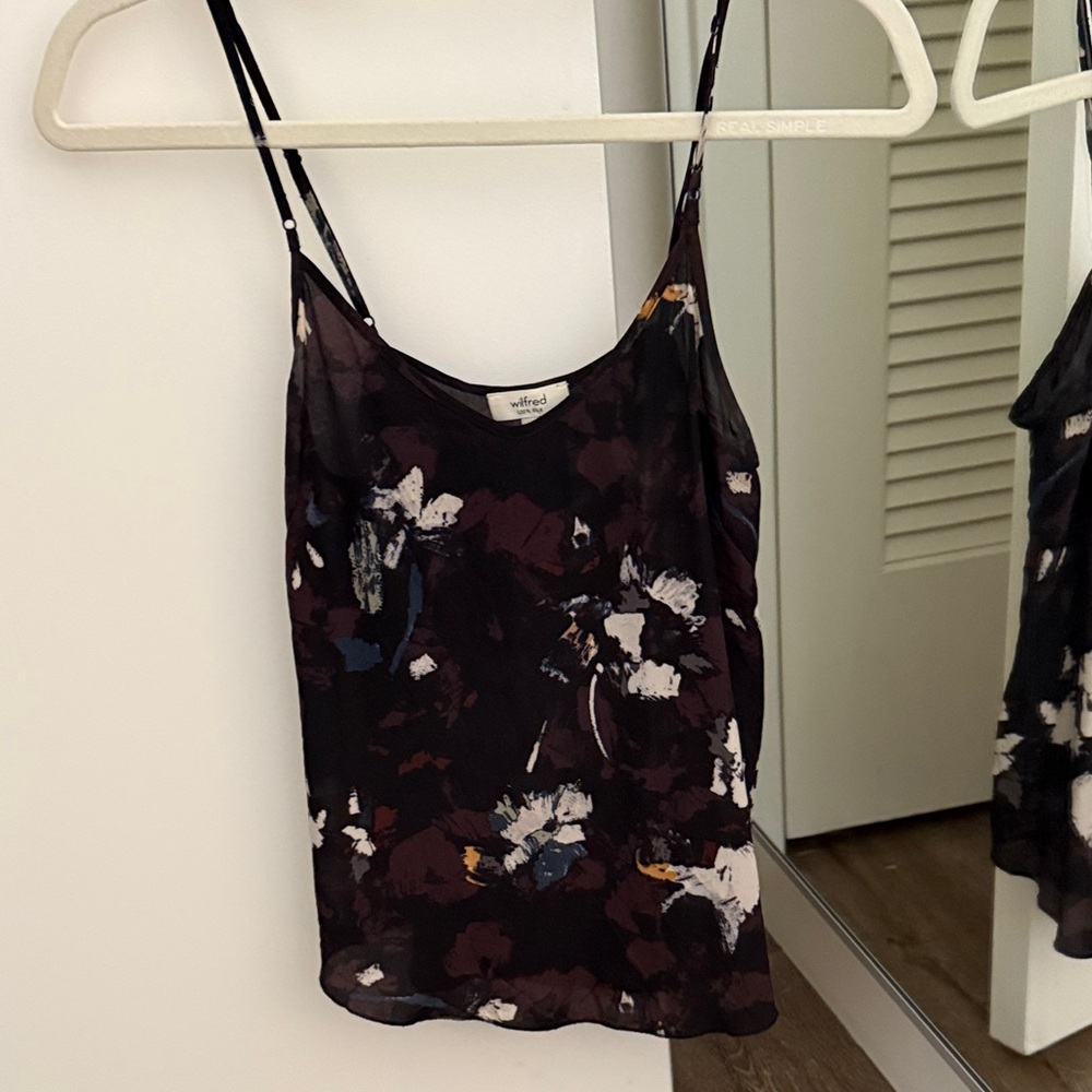 Aritzia Wilfred Multicolor Floral Camisole
